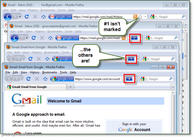 Logige Firefoxi abil sisse mitmele Gmaili kontole või veebisaidile