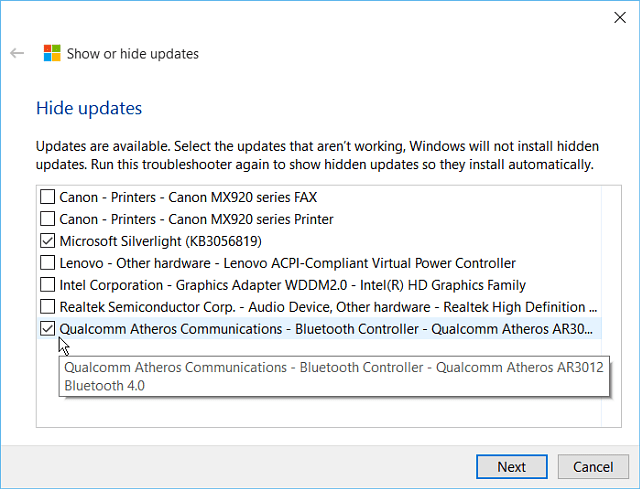 Windows 10: automaatsete Windowsi värskenduste blokeerimine utiliidiga (KB3073930)