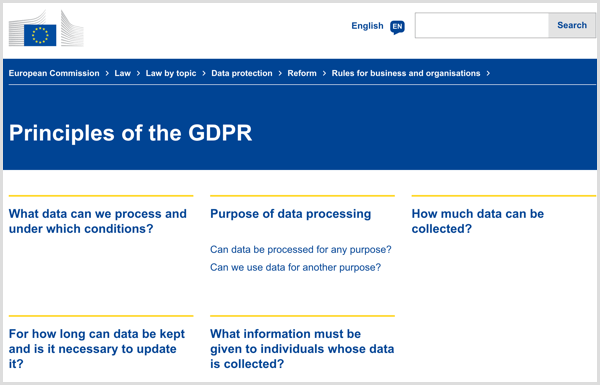 Kuidas GDPR mõjutab turundajaid: mida peate teadma: sotsiaalmeedia eksamineerija