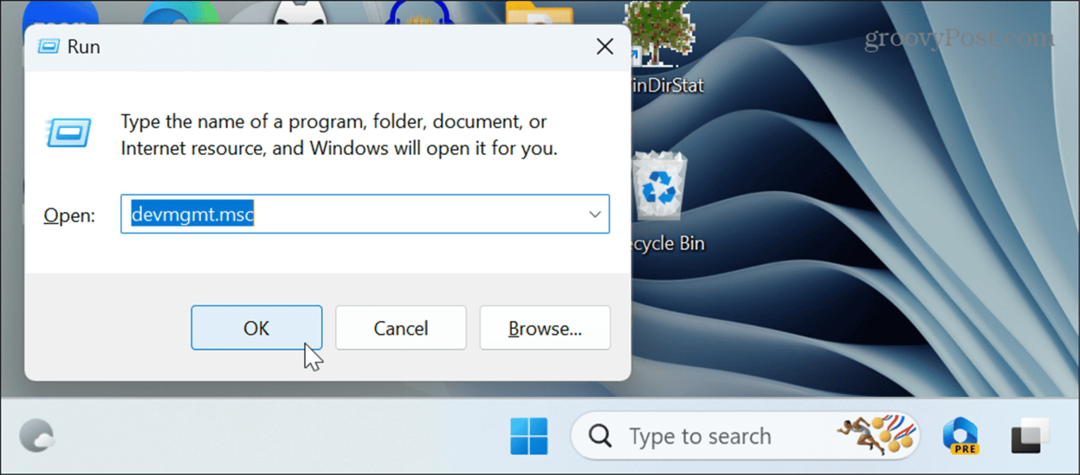Avage seadmehaldur opsüsteemis Windows 11