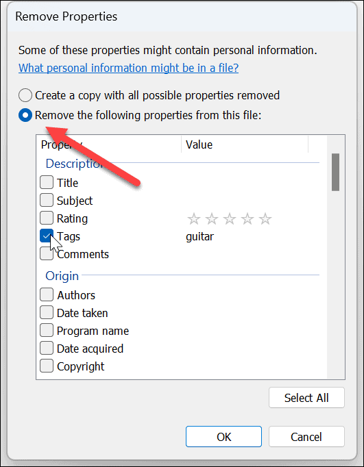 Isikuandmete eemaldamine failidest 