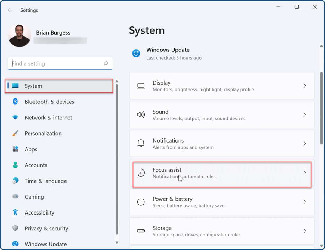 kasutage opsüsteemis Windows 11 Focus Assist 