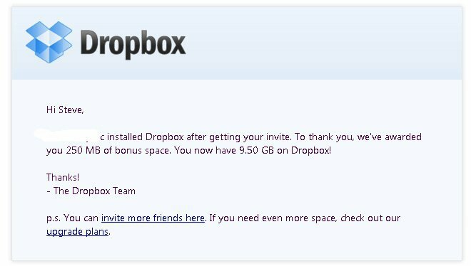 Värskendus: kuidas saada Dropboxi salvestusruumi 10 gigeeni tasuta