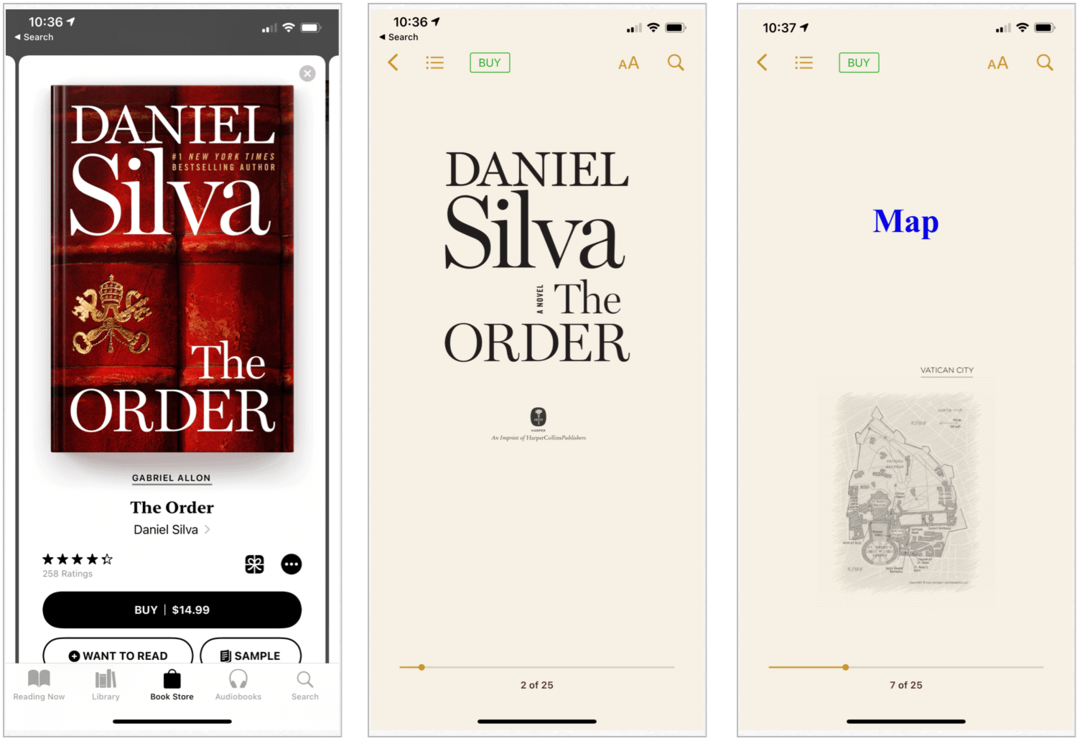 Apple Books iPhone'is