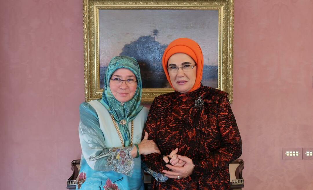 Esimene leedi Erdoğan kohtus Malaisia ​​kuningannaga!