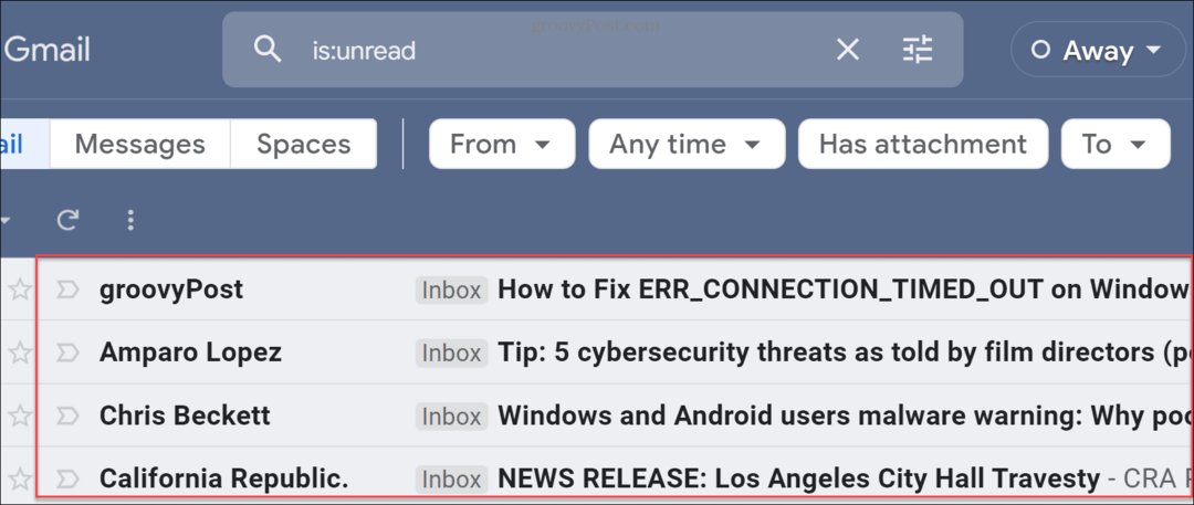 Kuidas leida Gmailis lugemata e-kirju