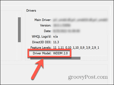 Windows 11 dxdiag draiveri mudel
