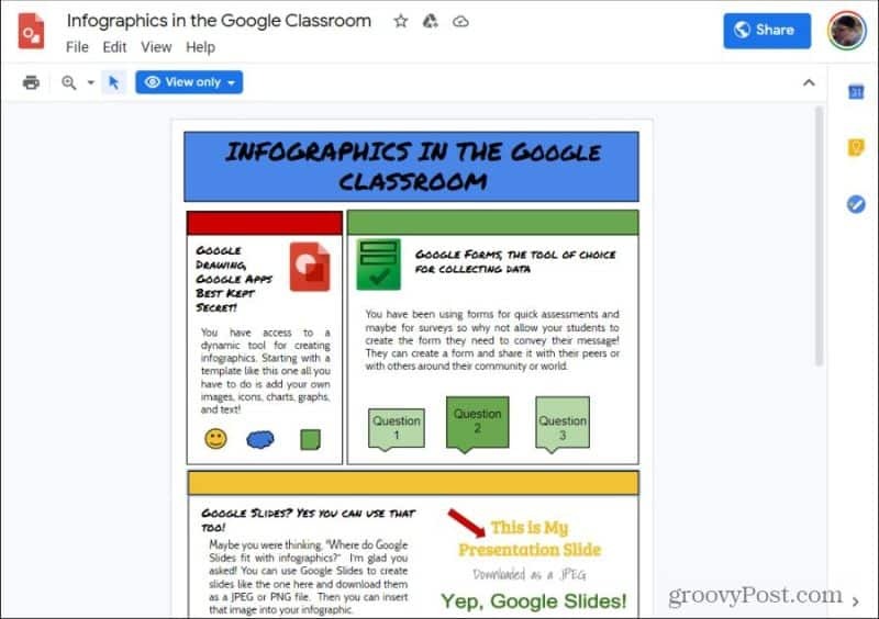 google joonised infograafika