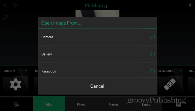 PicShop Androidi laadimispilt