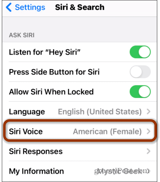 Siri hääl