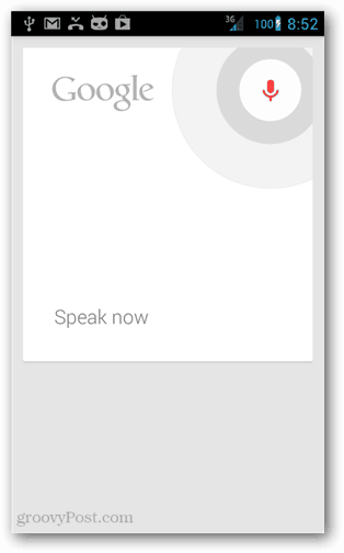 Google Now häälkäskluste loend