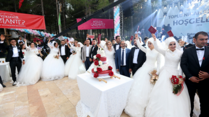 Fatma Şahin otsustas abielluda Gaziantepis 50 paariga!