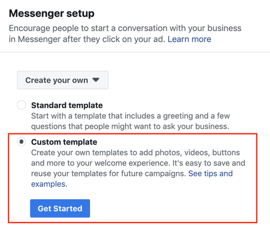 Facebooki klõpsamine Messengeri reklaamidele, 3. samm.
