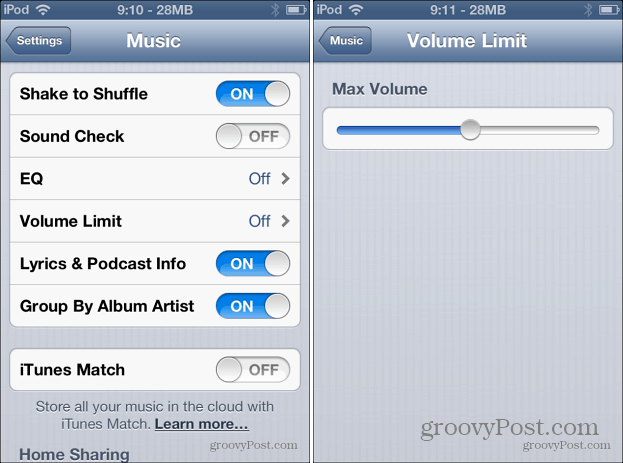 Muusika mahu piirang iOS