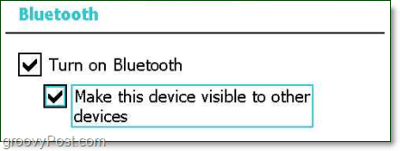 muuta oma Bluetooth-seade leitavaks