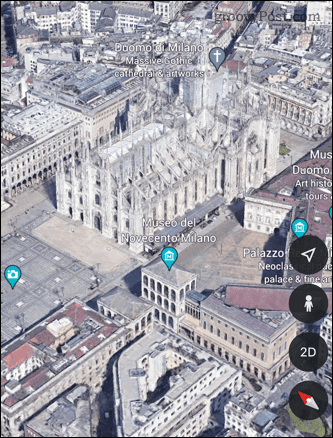 3D-vaade Google Earthis