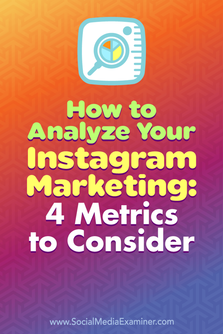 Kuidas oma Instagrami turundust analüüsida: 4 arvestatavat mõõdikut: sotsiaalmeedia eksamineerija