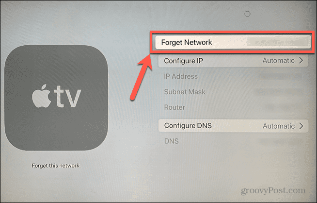 Apple TV unusta võrk