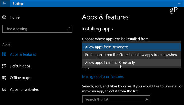 Windows 10 loojate värskendus saab töölauarakenduste installimiseks uue sätte