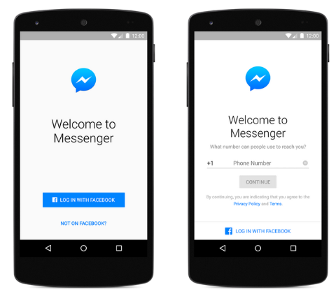 Facebook Messenger ei vaja enam Facebooki kontot