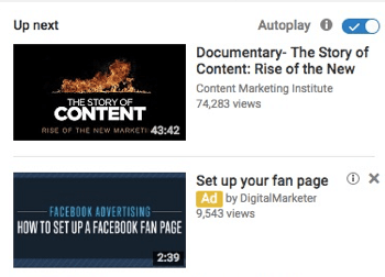  Teie YouTube'i reklaam sponsoreeritud videona.