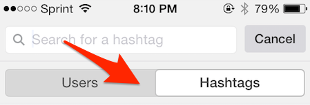 instagram hashtagi otsing