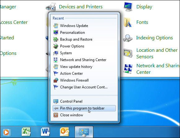 Windows 7 juhtpaneel