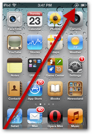 IPhone või iPod Touch: keelake automaatne orienteerimine