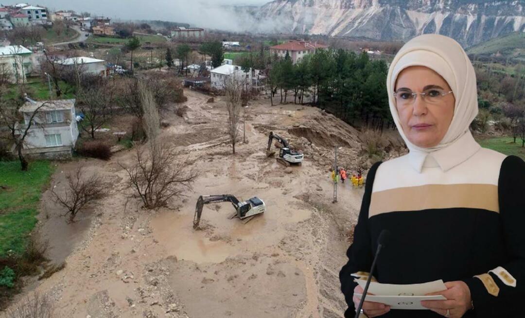 Üleujutuste katastroofide jagamine tuli Emine Erdoğanilt! "Minu kaastunne kaotuse puhul"