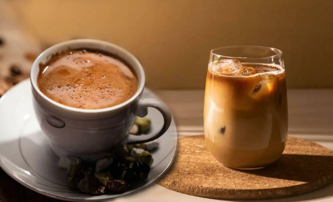 Kuidas teha Türgi kohviga jääkohvi? Külma kohvi valmistamine Türgi kohvist