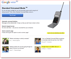 Google Voice'i aprilli lollused 2010