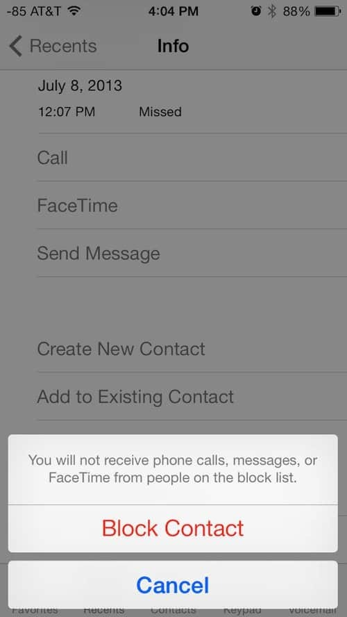 Apple iOS 7 lisab võime blokeerida soovimatud kõned ja tekstid