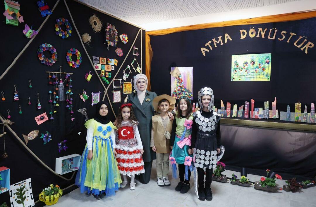 Emine Erdoğan külastas Ankara Ostimi algkooli