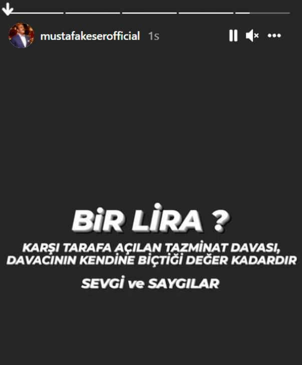 Mustafa Keser Instagrami postitus
