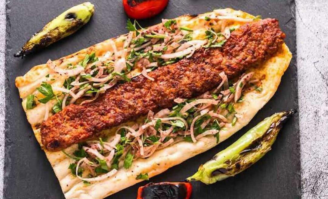 Harbiye Kebab, mis maitseb nagu restoranis söödud! Kuidas teha Harbiye kebabi?