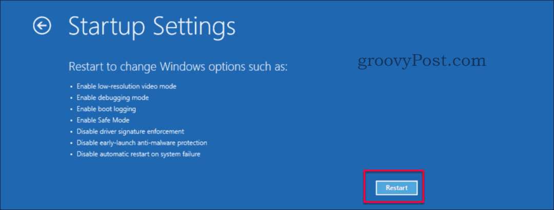 Musta ekraani parandamine pärast kuvasätete kohandamist Windows 10-s