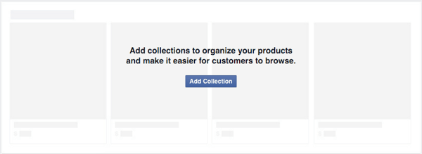 lisage kogu, et korraldada facebooki poe tooteid