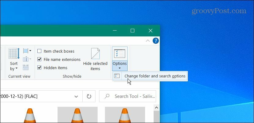 Windows 10 File Exploreri valikud