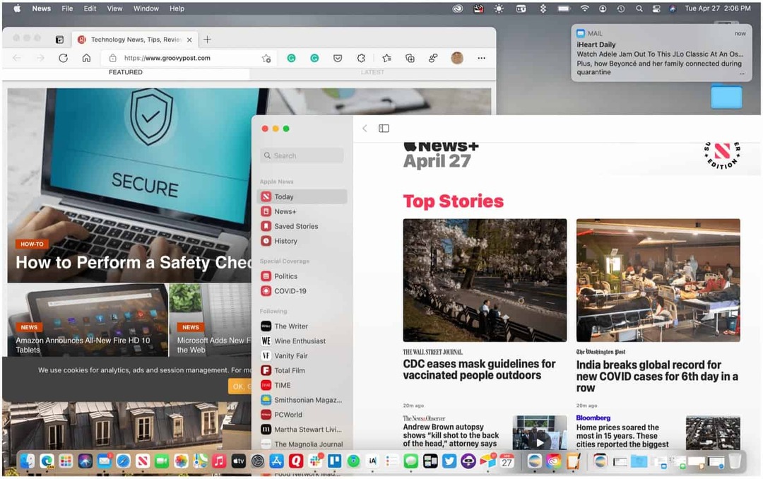 Kuidas teha Maci ekraanipilte ja salvestada videoid MacOS Big Suris