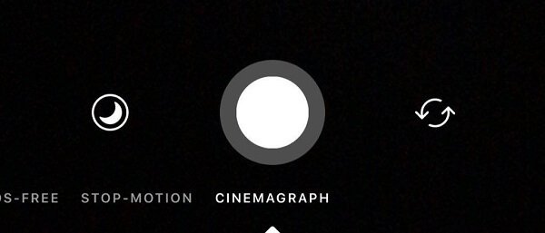 Instagram testib kaameras uut Cinemagraph funktsiooni.