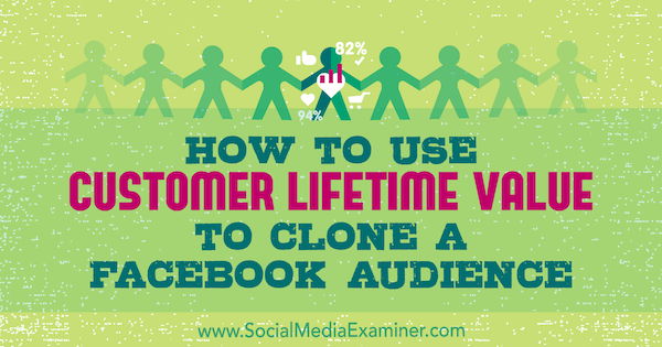 Kuidas kasutada kliendi eluaegset väärtust Facebooki vaatajaskonna kloonimiseks, autor Charlie Lawrance sotsiaalmeedia eksamineerijast.
