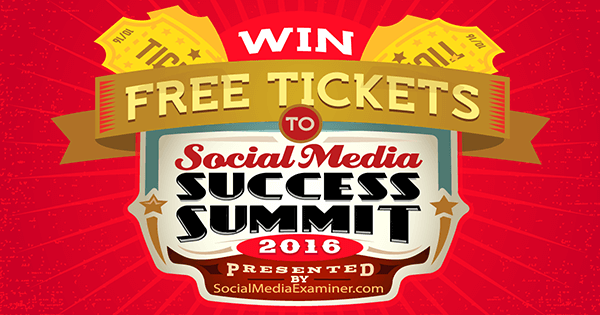 võida piletid 2016. aasta sotsiaalmeedia edukatele tippkohtumistele