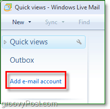 lisage e-posti konto Windows Live'i e-posti aadressile