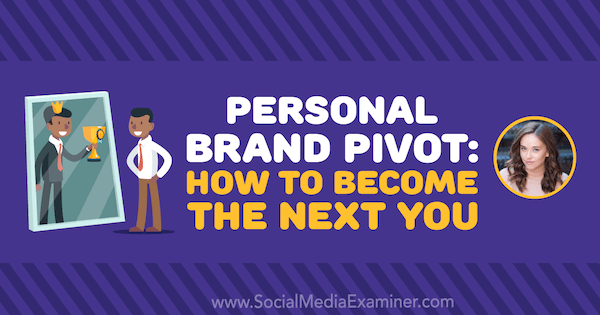 Personal Brand Pivot: kuidas saada järgmiseks, pakkudes sotsiaalmeedia turunduse Podcastis Amy Landino teadmisi.