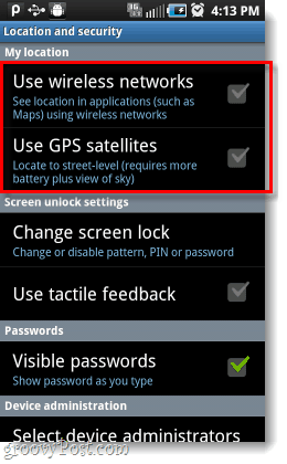 Android kasutab minu traadita võrkude GPS-satelliite