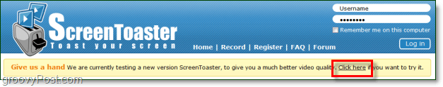 Kuidas teha ekraanipiltide videoid veebis tasuta, kasutades rakendust ScreenToaster