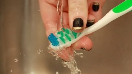 Kuidas toimub hambaharja puhastamine?