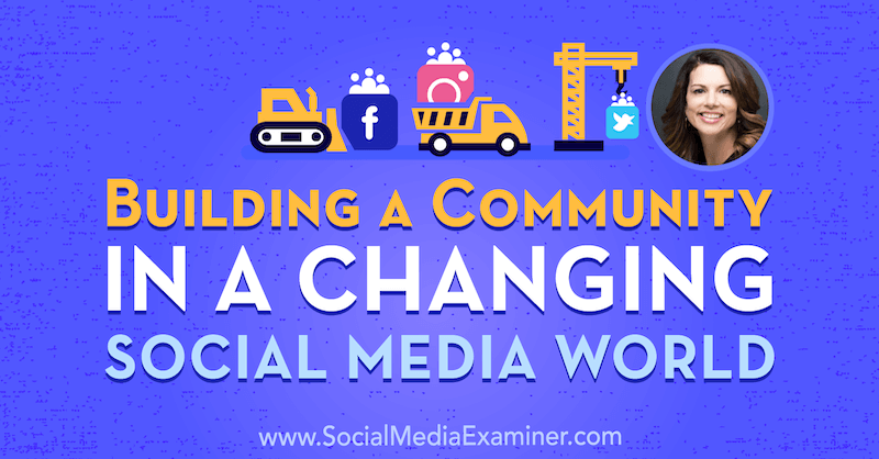 Kogukonna loomine muutuvas sotsiaalmeedia maailmas koos sotsiaalmeedia turunduse Podcastis Gina Bianchini teadmistega.