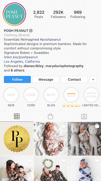 äriks optimeeritud Instagrami bio näide