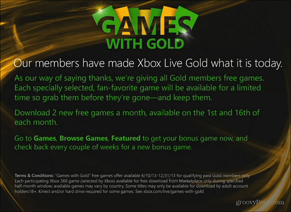 Xbox Live'i mängud koos kullaülevaatega
